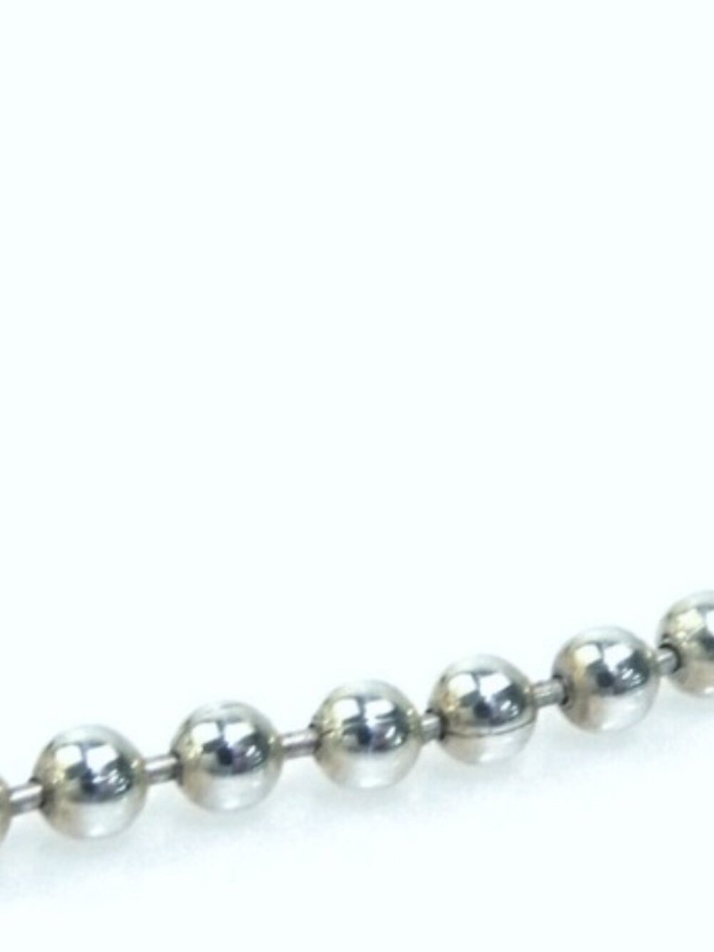 Auth Solid 925 GUCCI (w Serial #) Ball Chain Monogrammed Plate Choker Chain - Picture 6 of 8